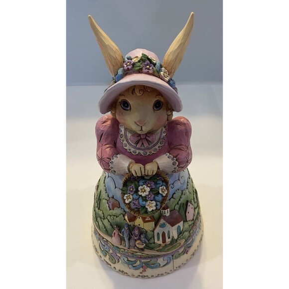 Jim Shore, EVERY BUNNY REJOICE"Bunny Figurine with Church Scene